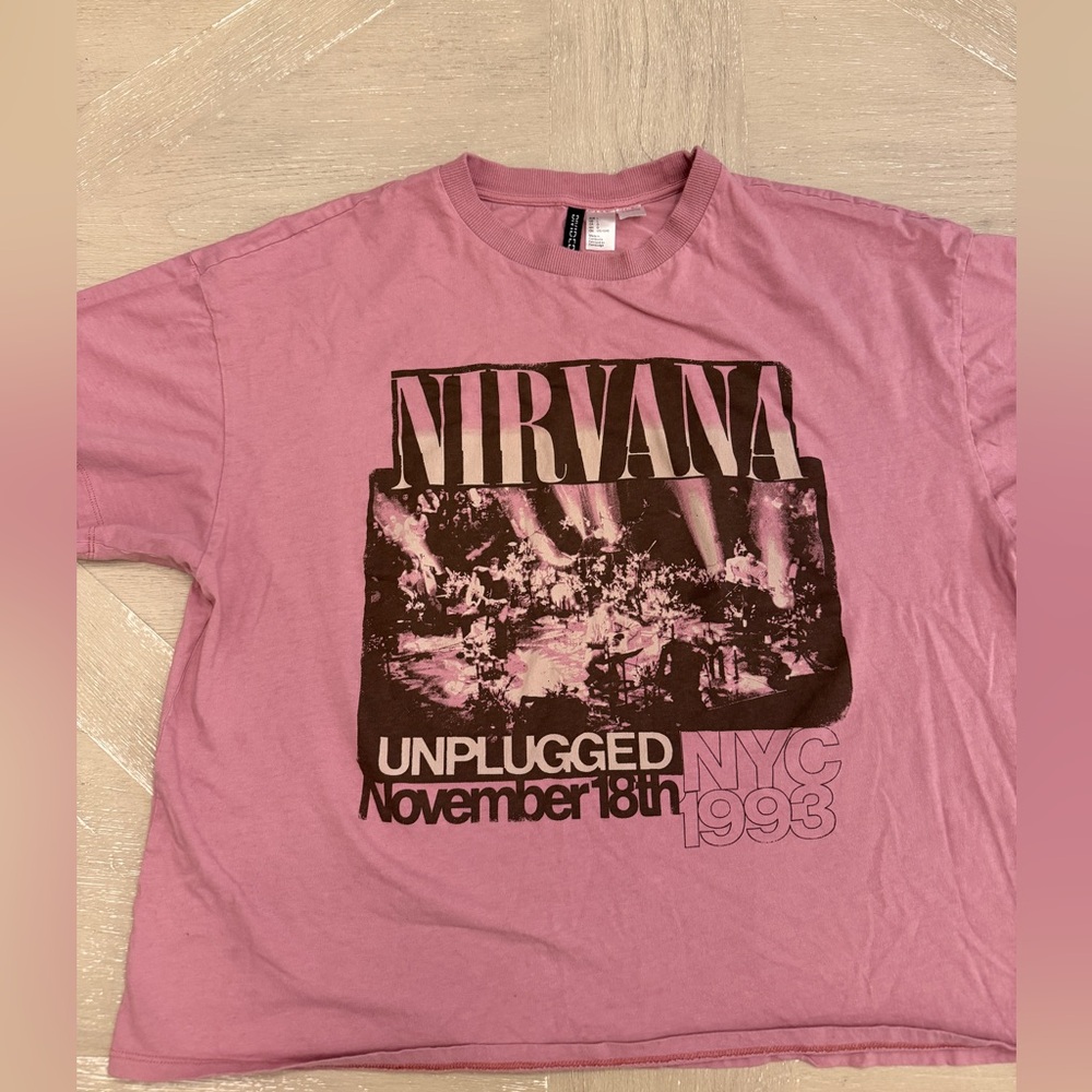 Divided Pink Nirvana Unplugged Tee
